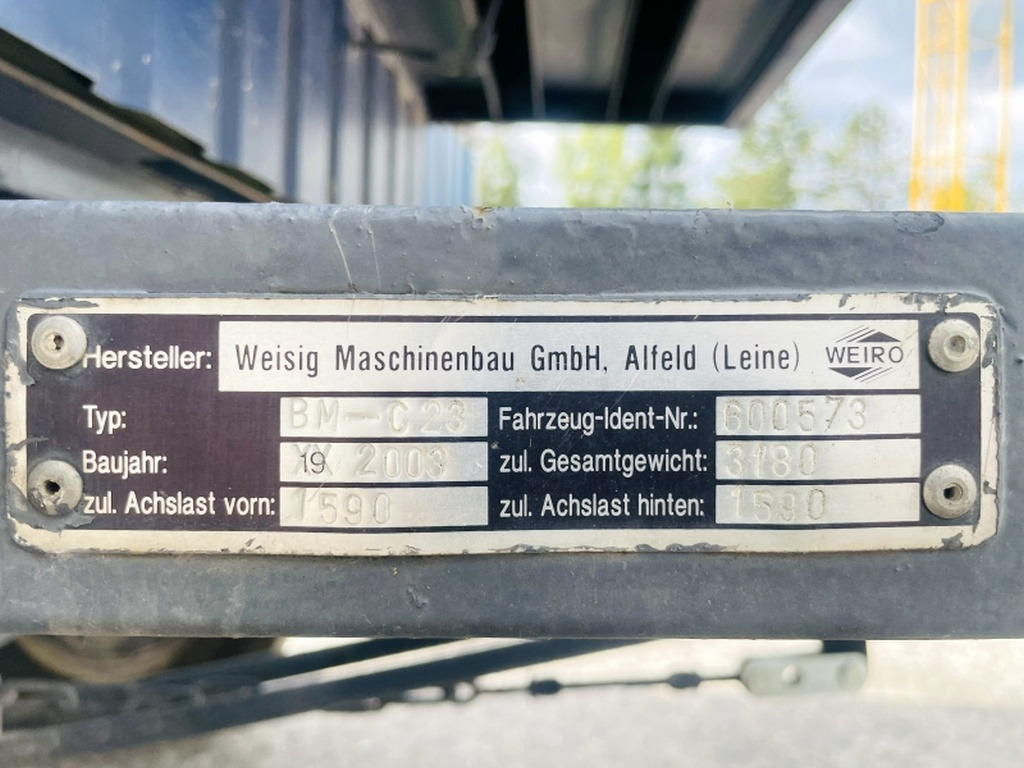 Verschiedenes WEIRO BM-C23 BAUWAGEN (4070) - Жилой контейнер, Прицеп: фото 3 Verschiedenes WEIRO BM-C23 BAUWAGEN (4070) - Жилой контейнер, Прицеп: фото 3