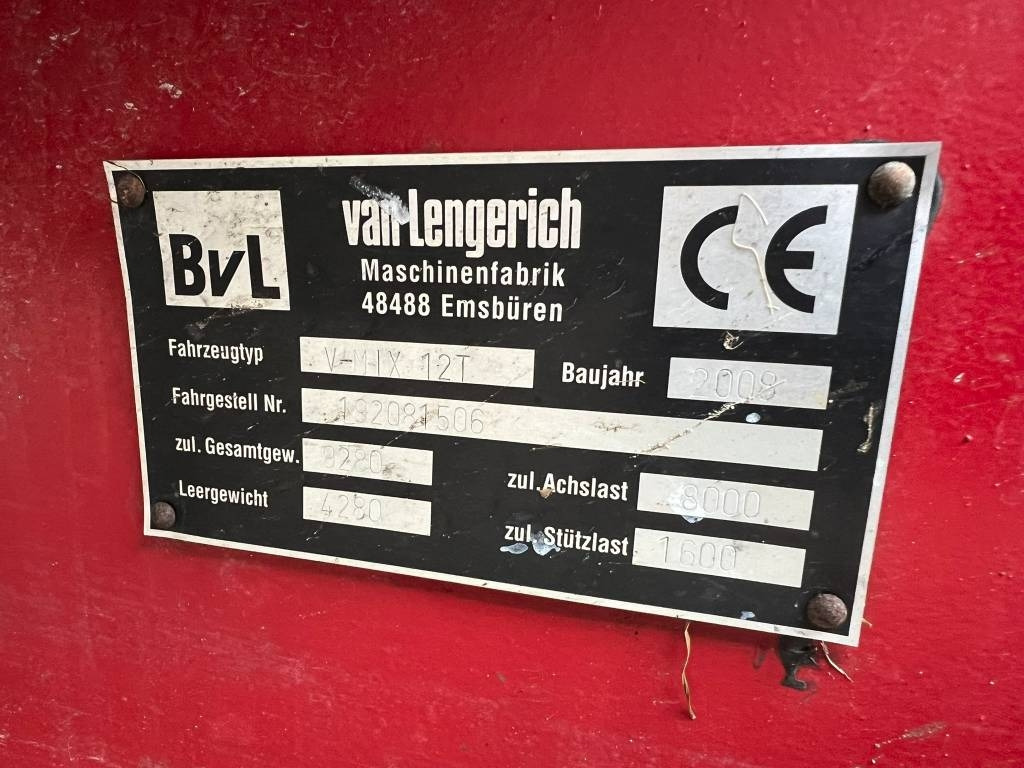 BvL van Lengerich V-Mix 12 T Plus  в лизинг BvL van Lengerich V-Mix 12 T Plus: фото 8 BvL van Lengerich V-Mix 12 T Plus  в лизинг BvL van Lengerich V-Mix 12 T Plus: фото 8