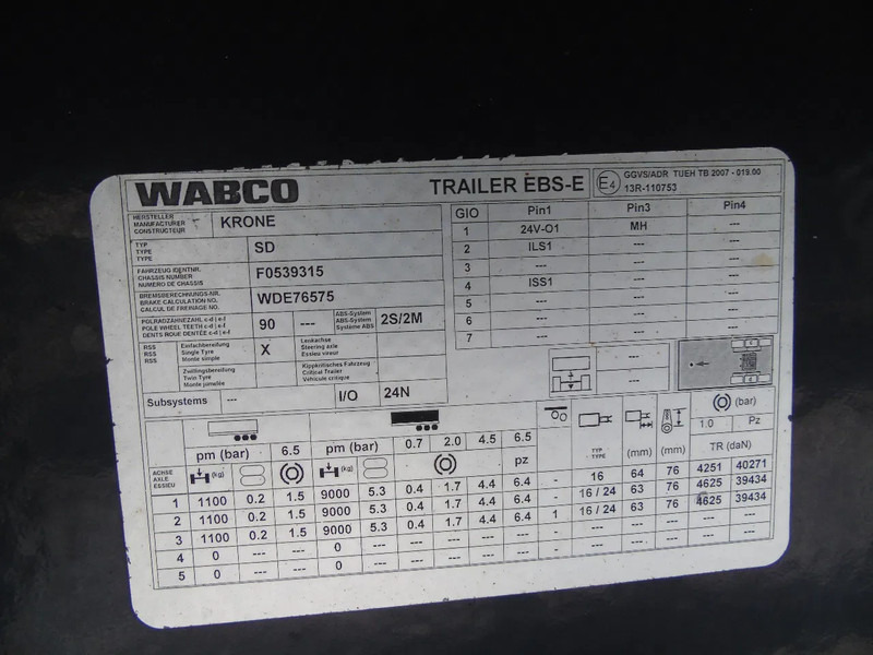 Krone 3xAXLE SAF - Полуприцеп-фургон: фото 4 Krone 3xAXLE SAF - Полуприцеп-фургон: фото 4