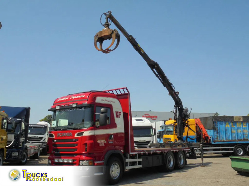 Scania R730 V8 + Euro 5 + Loglift 115Z + 6X4 - Грузовик бортовой/ Платформа: фото 1 Scania R730 V8 + Euro 5 + Loglift 115Z + 6X4 - Грузовик бортовой/ Платформа: фото 1