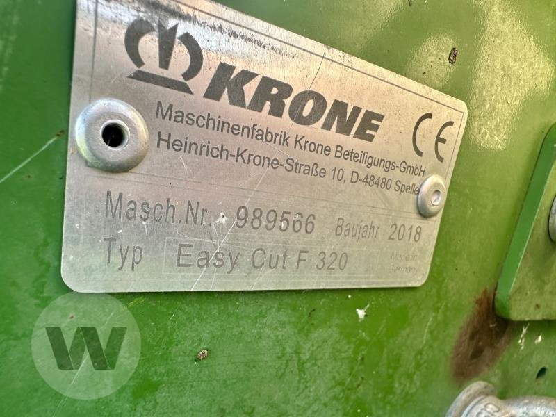 Krone Easy Cut F 320 - Косилка: фото 5 Krone Easy Cut F 320 - Косилка: фото 5