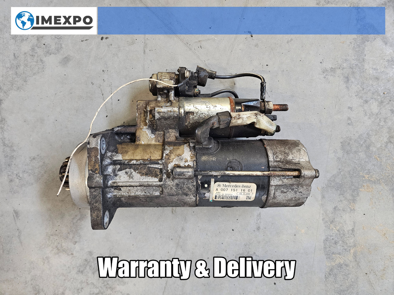 MERCEDES-BENZ ATEGO MP4 EURO 6 / ENGINE STARTER / OM936 / A0071511601 - Стартер: фото 1 MERCEDES-BENZ ATEGO MP4 EURO 6 / ENGINE STARTER / OM936 / A0071511601 - Стартер: фото 1