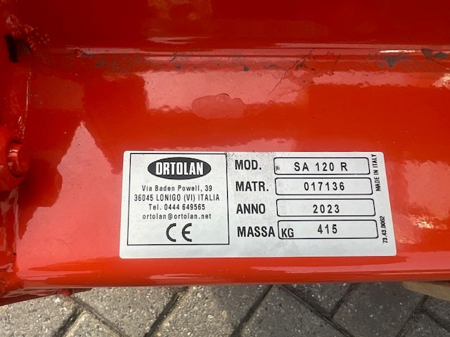 ORTOLAN SA 120 overtop miller - Техника для обработки почвы: фото 2 ORTOLAN SA 120 overtop miller - Техника для обработки почвы: фото 2