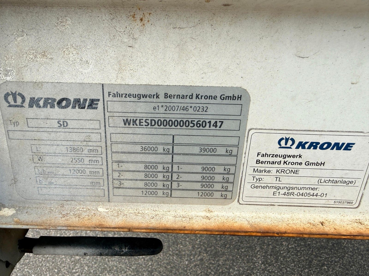 Тентованный полуприцеп Krone SD: фото 7