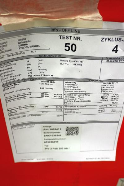 GRUMA 24 Volt 2 PzS 250 Ah - Аккумулятор для Погрузочно-разгрузочной техники: фото 5 GRUMA 24 Volt 2 PzS 250 Ah - Аккумулятор для Погрузочно-разгрузочной техники: фото 5
