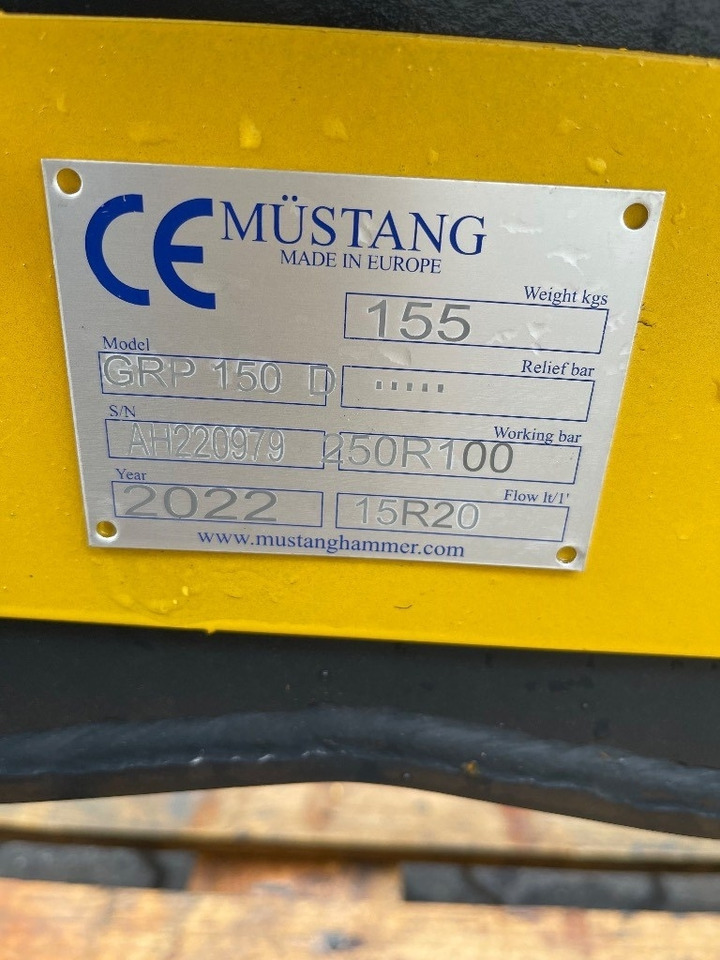 Mustang GRP 150 - Грейфер для Строительной техники: фото 4 Mustang GRP 150 - Грейфер для Строительной техники: фото 4