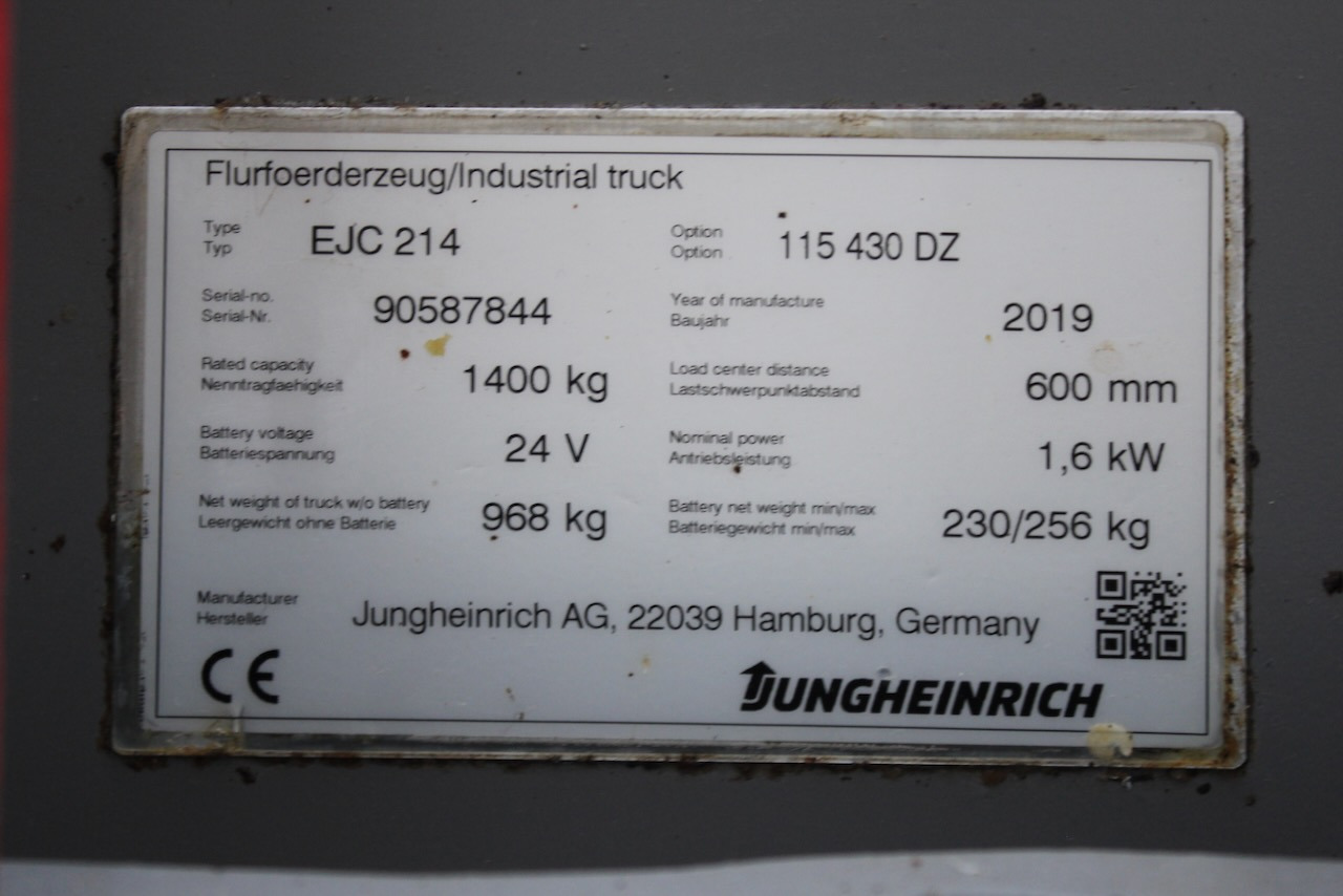 Штабелер Jungheinrich EJC 214 430 DZ: фото 8