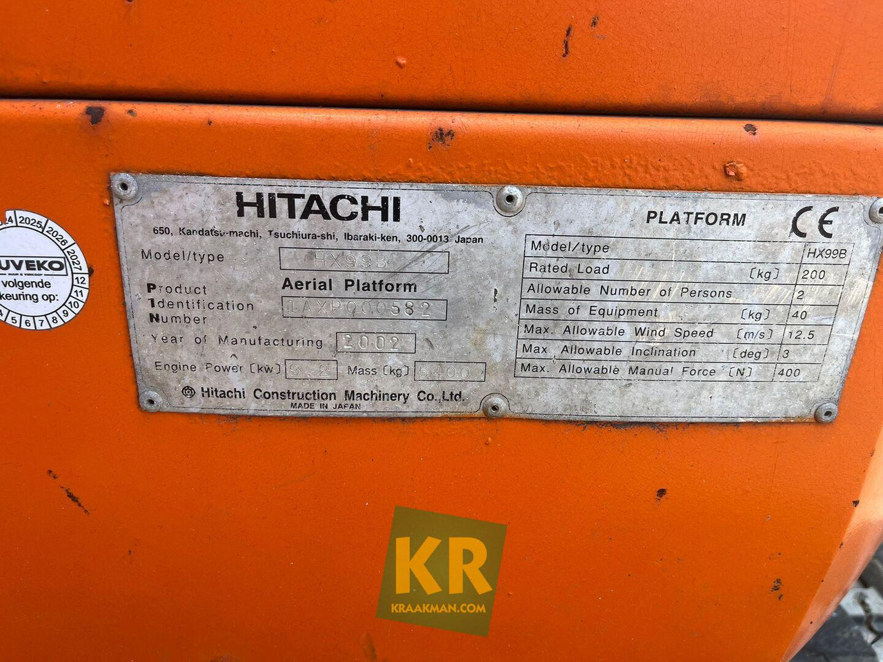 Hitachi HX 99B hoogwerker - Коленчатый подъемник: фото 4 Hitachi HX 99B hoogwerker - Коленчатый подъемник: фото 4