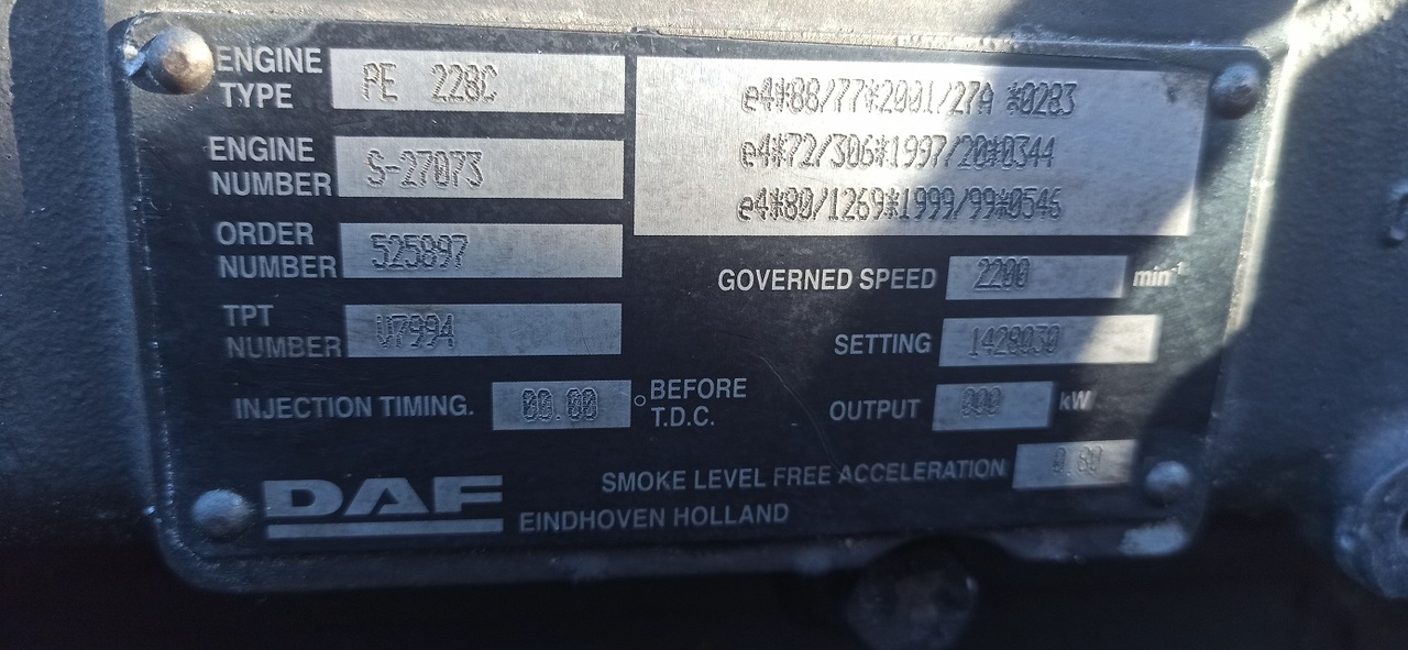 DAF 2 x CF 75 310 PE228 C - Двигатель и запчасти для Грузовиков: фото 5 DAF 2 x CF 75 310 PE228 C - Двигатель и запчасти для Грузовиков: фото 5