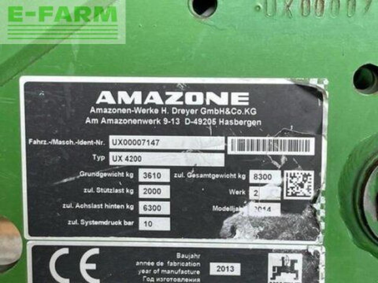 Amazone ux 4200 super (18) - Прицепной опрыскиватель: фото 3 Amazone ux 4200 super (18) - Прицепной опрыскиватель: фото 3