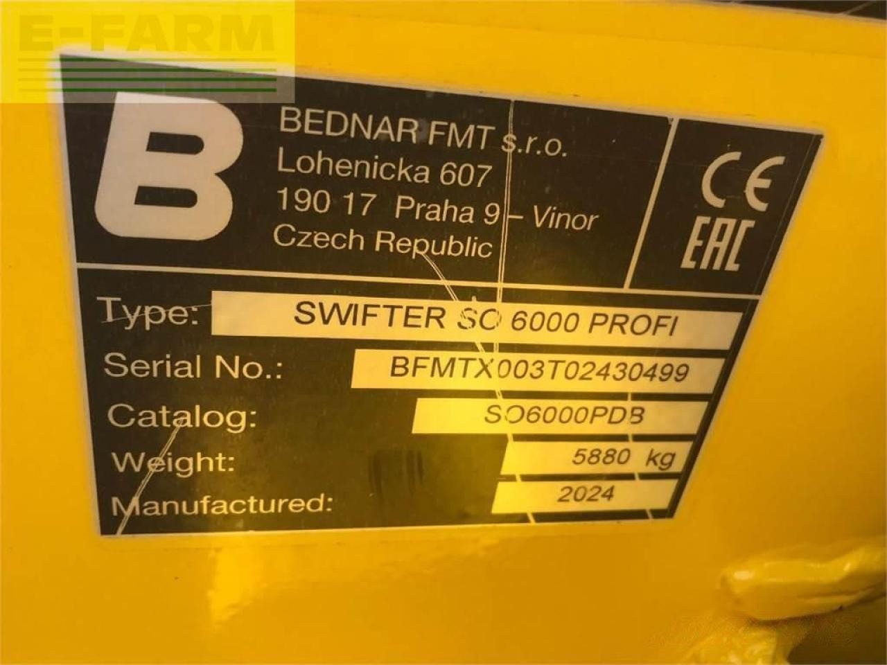 Культиватор Bednar swifter so 6000 profi: фото 6