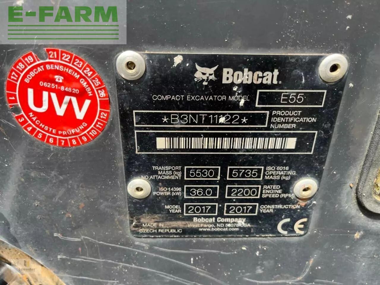 Гусеничный экскаватор Bobcat e 55: фото 8 Гусеничный экскаватор Bobcat e 55: фото 8