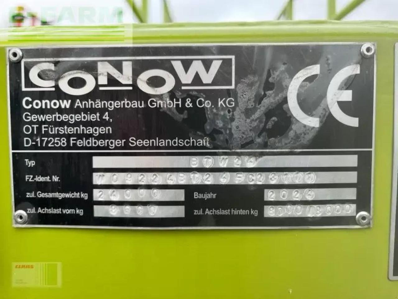 Сельскохозяйственный прицеп-платформа Conow btw v 9: фото 7 Сельскохозяйственный прицеп-платформа Conow btw v 9: фото 7