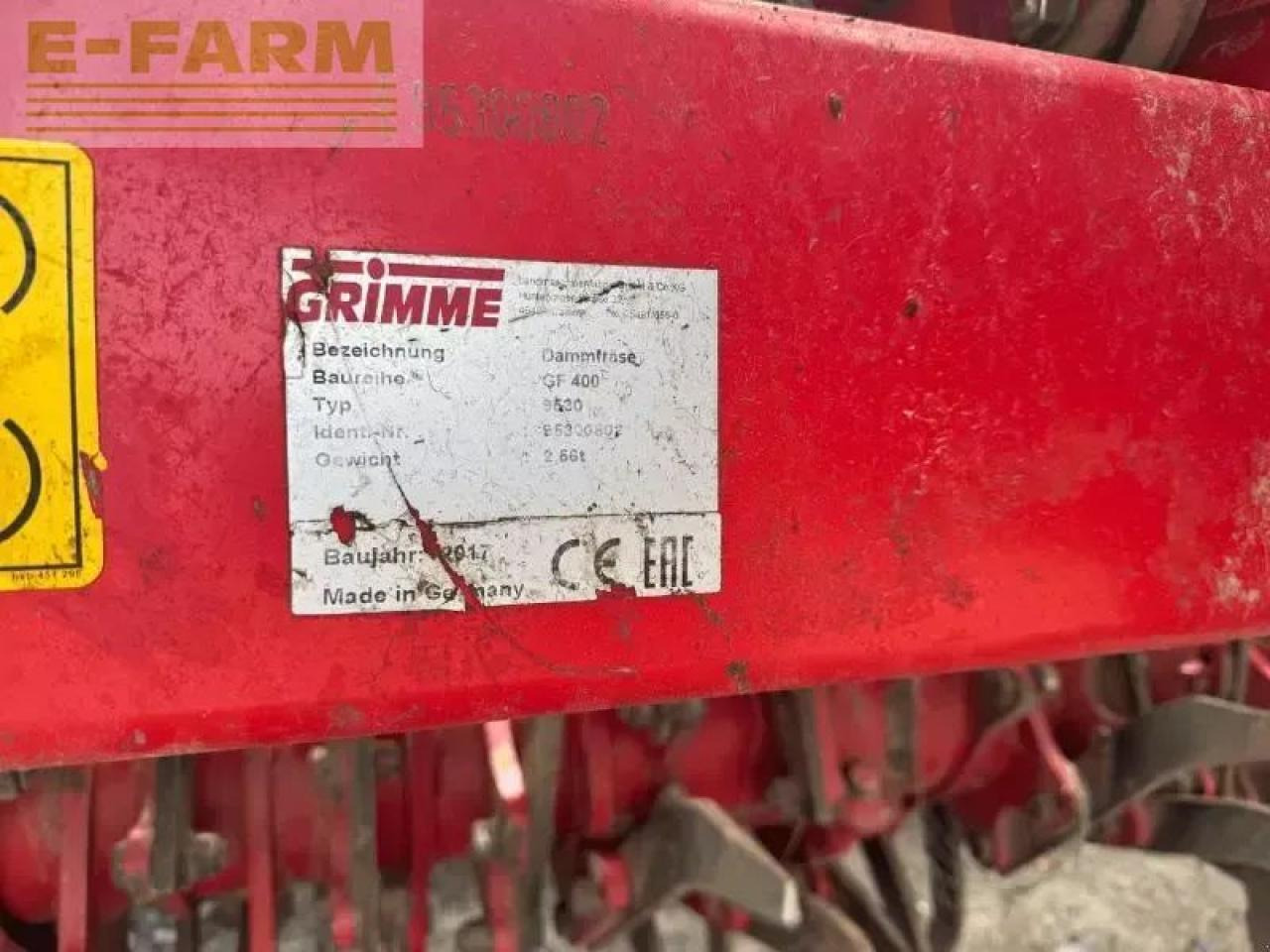Grimme gf400 - Техника для обработки почвы: фото 2 Grimme gf400 - Техника для обработки почвы: фото 2