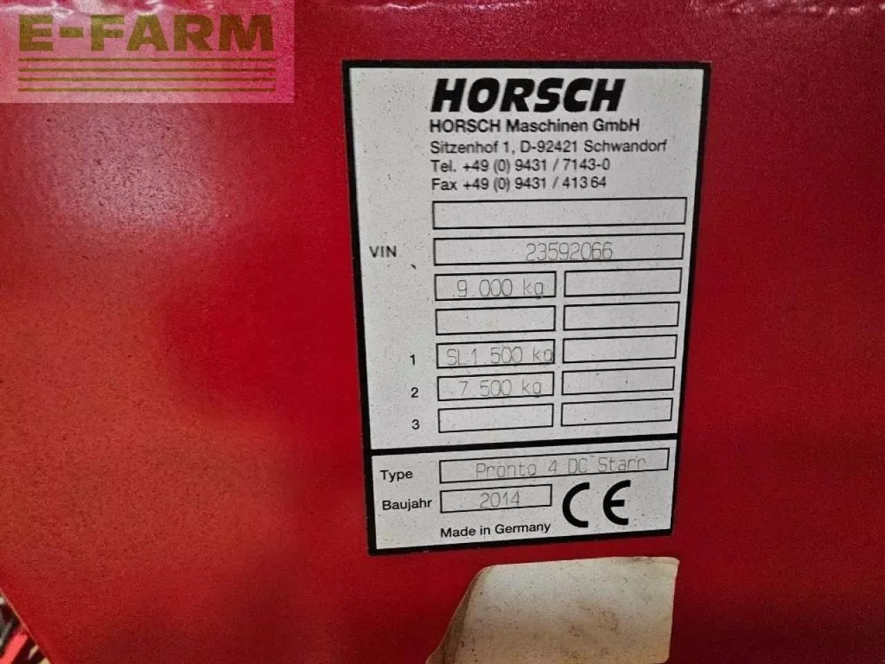 Horsch pronto 4 dc - Посевной комплекс: фото 4 Horsch pronto 4 dc - Посевной комплекс: фото 4