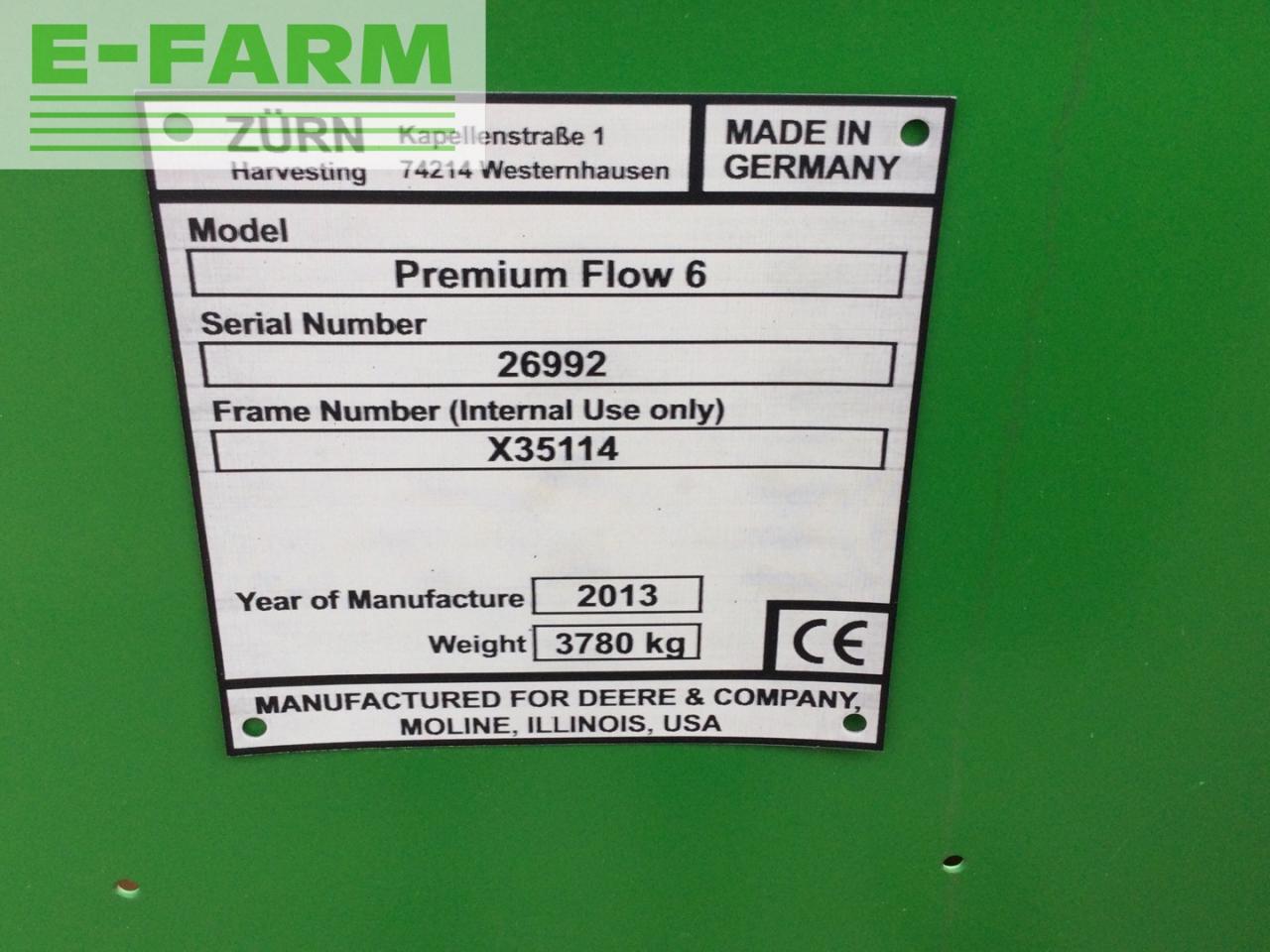 Жатка зерновая John Deere 630 Premium Flow: фото 9