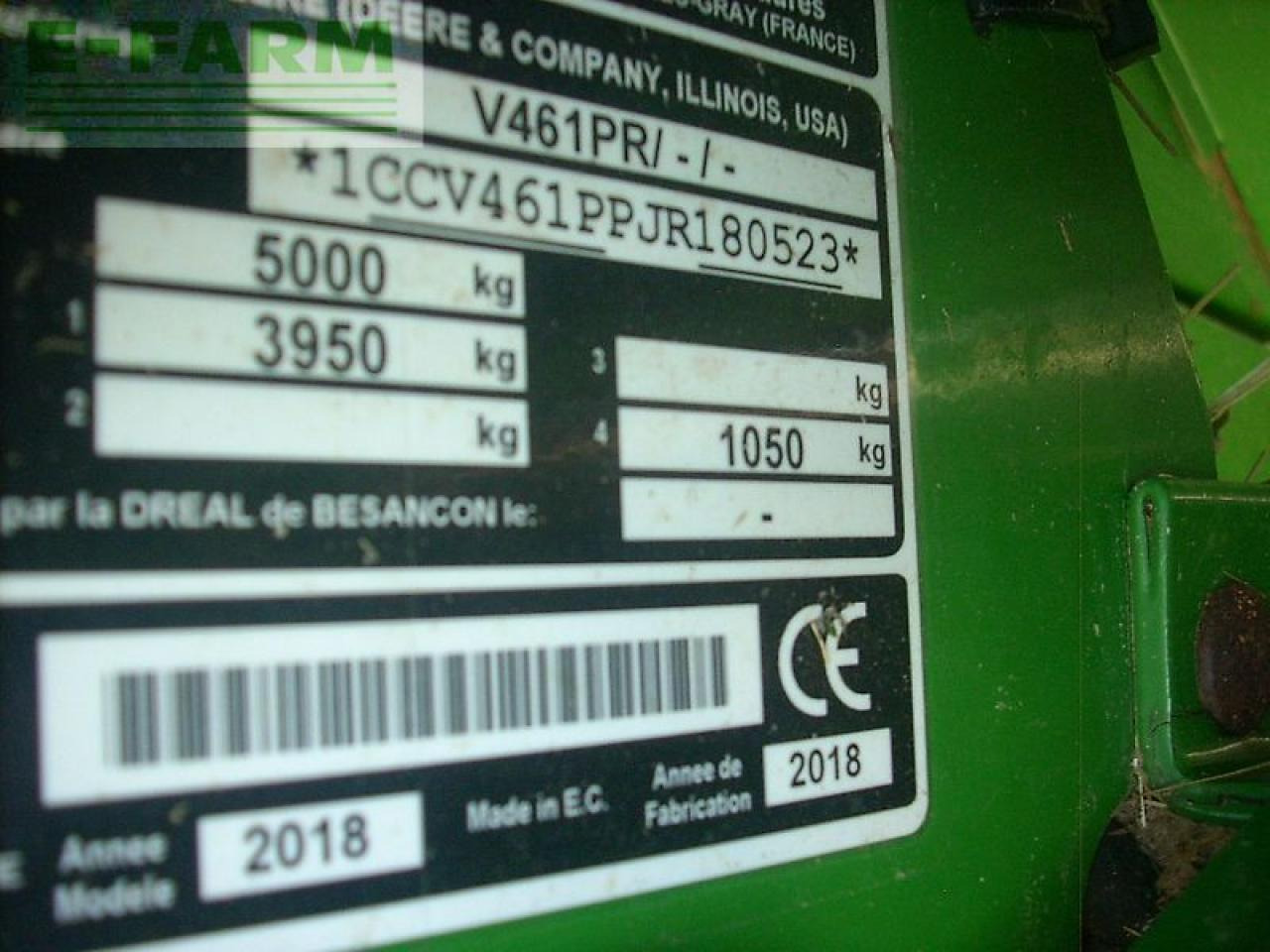 John Deere v461r isobus - Пресс-подборщик тюковый: фото 4 John Deere v461r isobus - Пресс-подборщик тюковый: фото 4