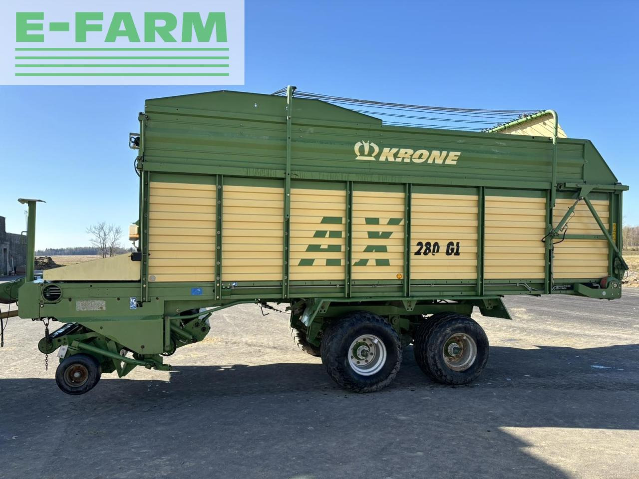 Krone AX 280 GL - Сельскохозяйственный прицеп-самосвал: фото 1 Krone AX 280 GL - Сельскохозяйственный прицеп-самосвал: фото 1