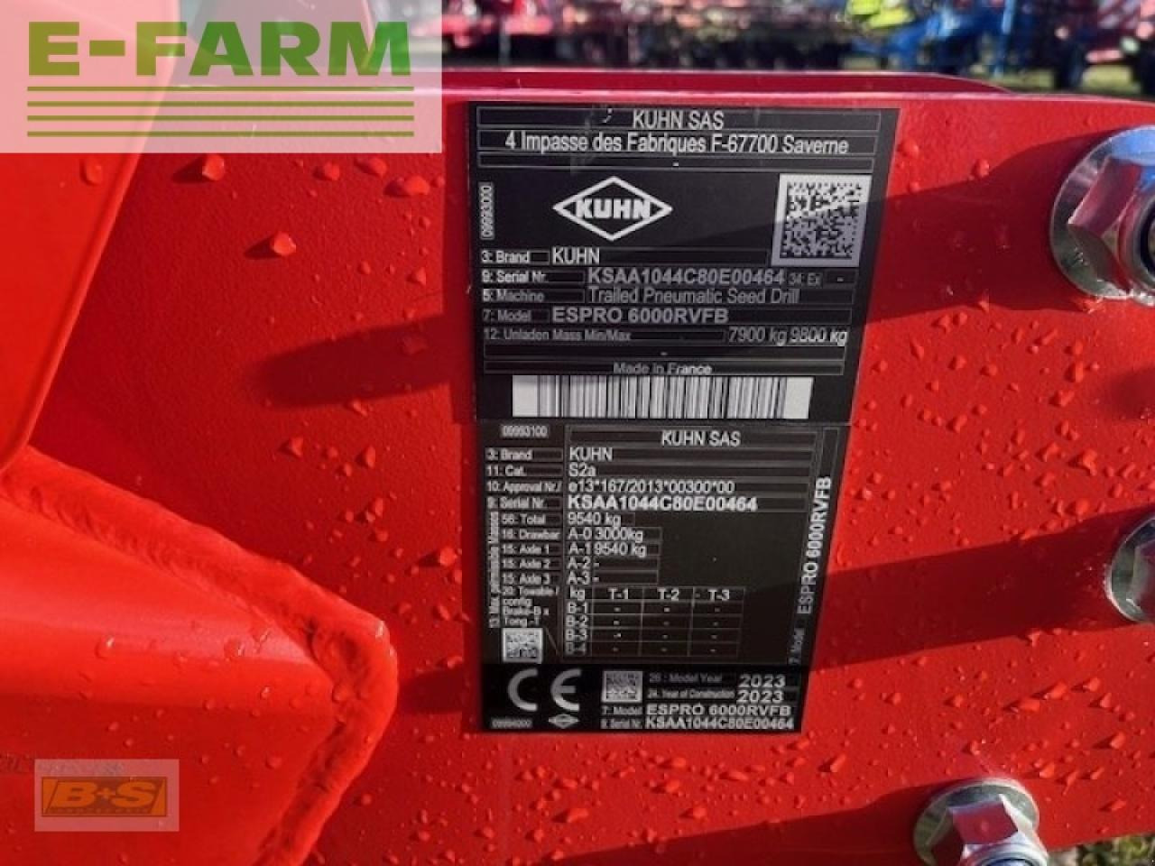 Kuhn espro r 6000 vistaflow - Посевной комплекс: фото 2 Kuhn espro r 6000 vistaflow - Посевной комплекс: фото 2