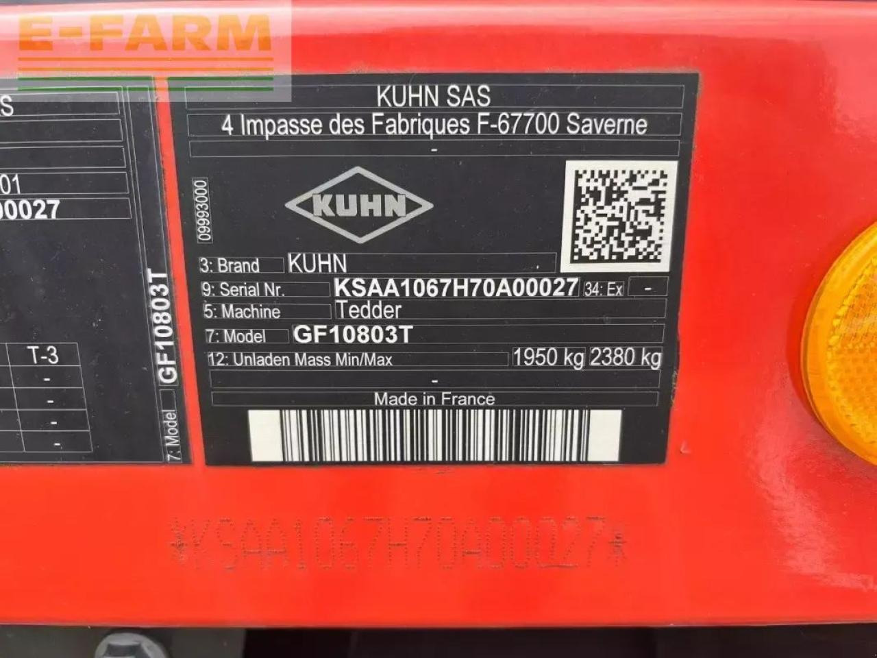 Сеноворошилка Kuhn gf 10812 t: фото 6