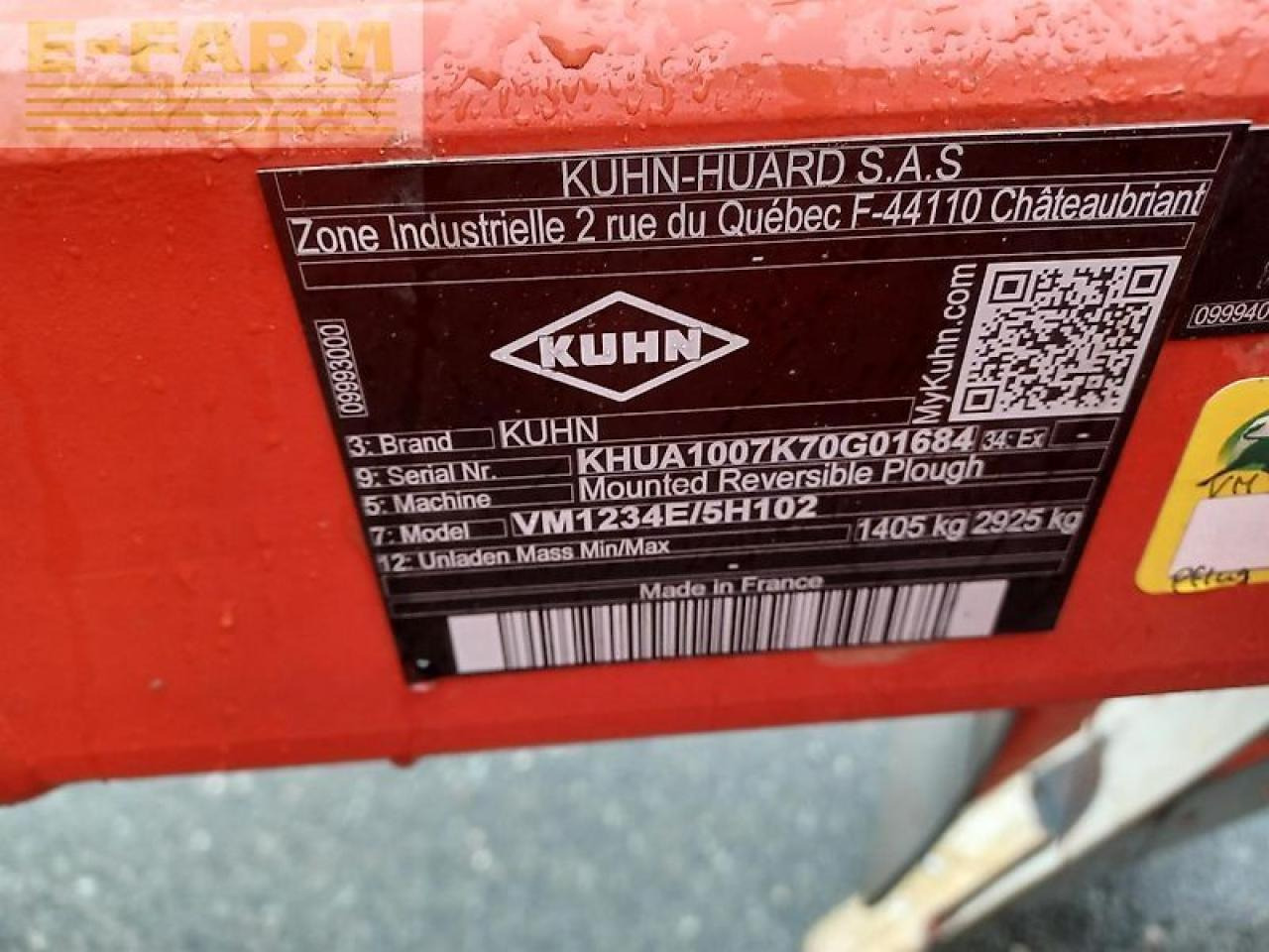 Плуг Kuhn vari-master 123 4e+1: фото 13