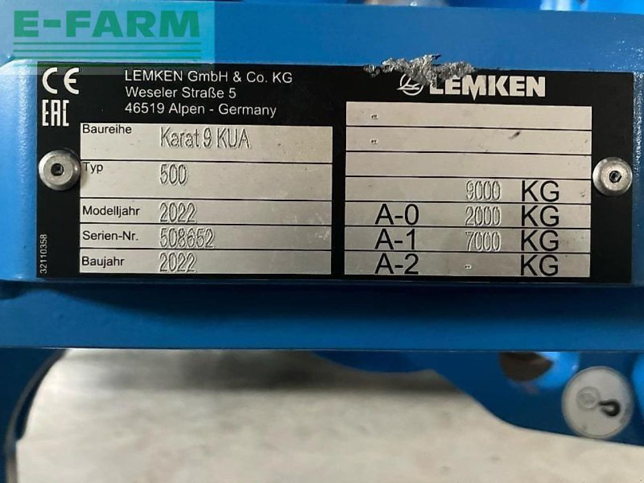 Культиватор Lemken karat 9/500 kua: фото 15 Культиватор Lemken karat 9/500 kua: фото 15
