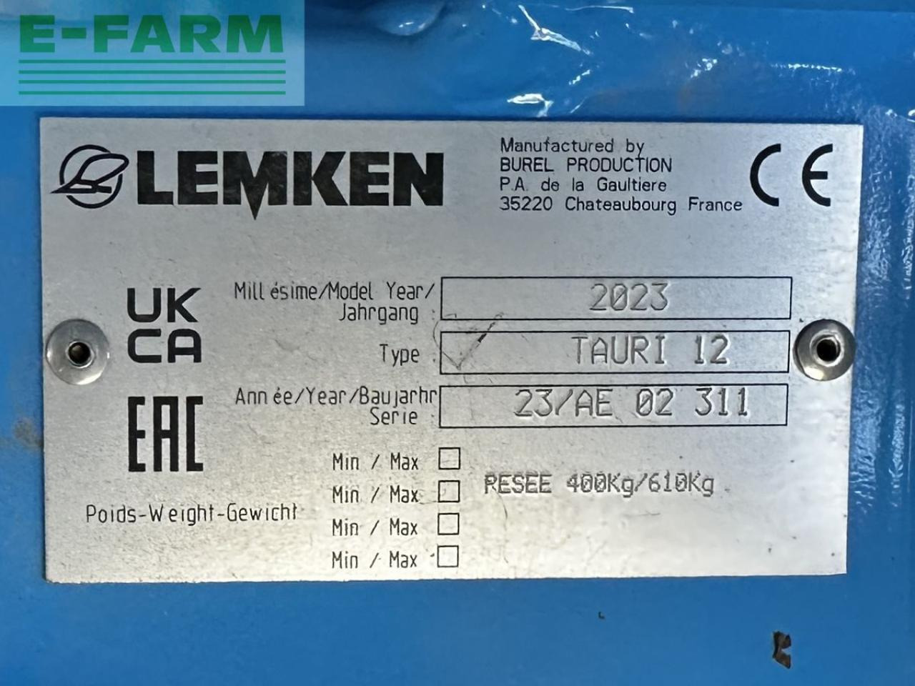 Lemken tauri 12/2150 - Разбрасыватель удобрений: фото 2 Lemken tauri 12/2150 - Разбрасыватель удобрений: фото 2