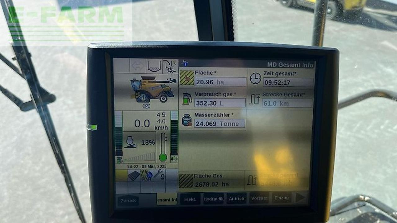 Зерноуборочный комбайн New Holland cr 8.90 raupe 14500 liter korntank track + sw + sww intellisense: фото 15