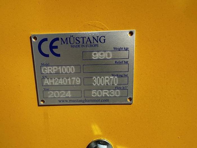 Новый Грейфер Mustang GRP1000 Abbruch- & Sortiergreifer: фото 13