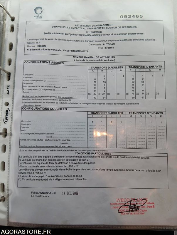 IVECO BUS CROSSWAY N°093465 - Школьный автобус: фото 5 IVECO BUS CROSSWAY N°093465 - Школьный автобус: фото 5