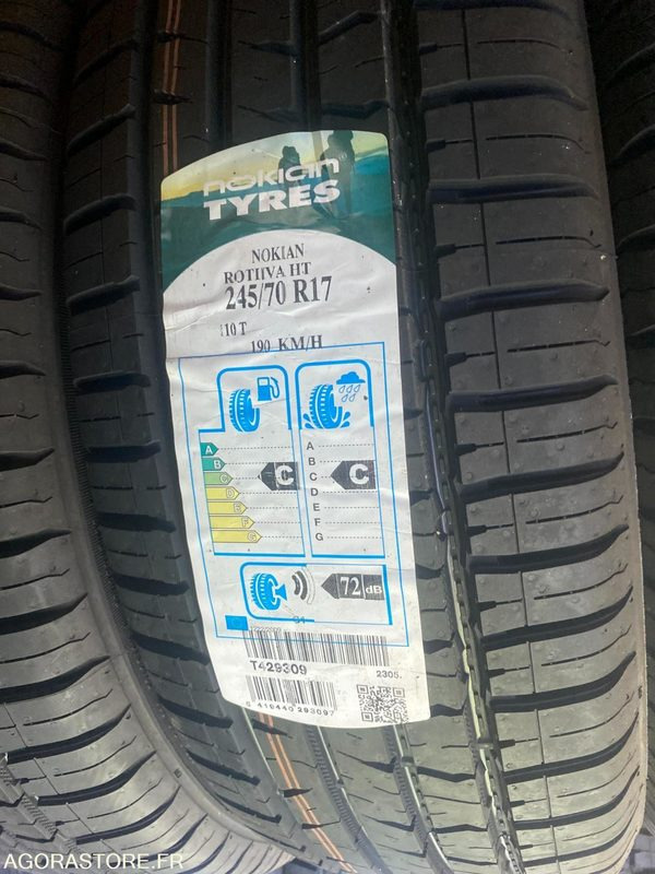 LOT DE 20 PNEUS NOKIAN ROTIIVA HT 245/70R17 110T DOT 2019 (T429309) - Шина: фото 1 LOT DE 20 PNEUS NOKIAN ROTIIVA HT 245/70R17 110T DOT 2019 (T429309) - Шина: фото 1