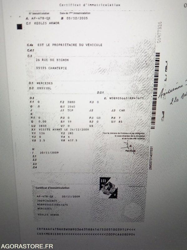 MERCEDES SPRINTER N°052023 - Легковой фургон: фото 3 MERCEDES SPRINTER N°052023 - Легковой фургон: фото 3