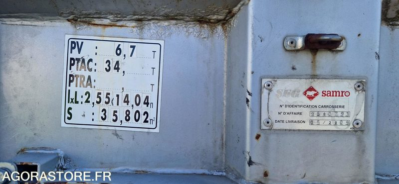 Remorque 3 essieux SAMRO - Полуприцеп: фото 4 Remorque 3 essieux SAMRO - Полуприцеп: фото 4