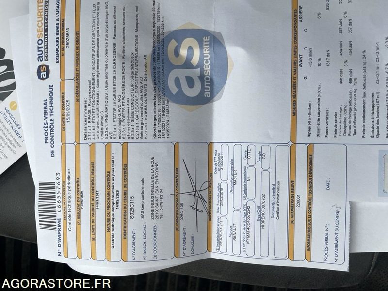 Цельнометаллический фургон Renault Master - 2011 - 221285 - BP976HX: фото 7