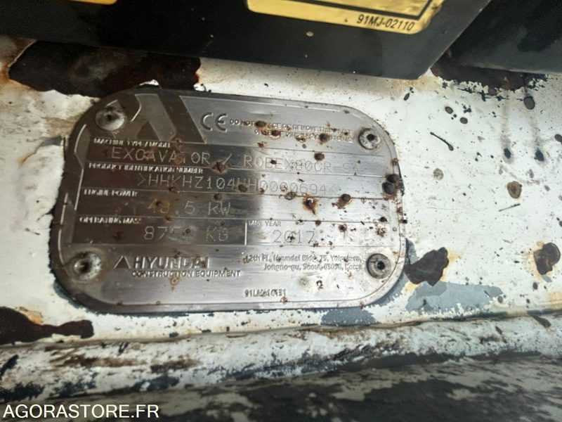 Pelle 8T ROBEX 80CR-9A hyundai - 2017 - 7000 heures - Экскаватор: фото 5 Pelle 8T ROBEX 80CR-9A hyundai - 2017 - 7000 heures - Экскаватор: фото 5