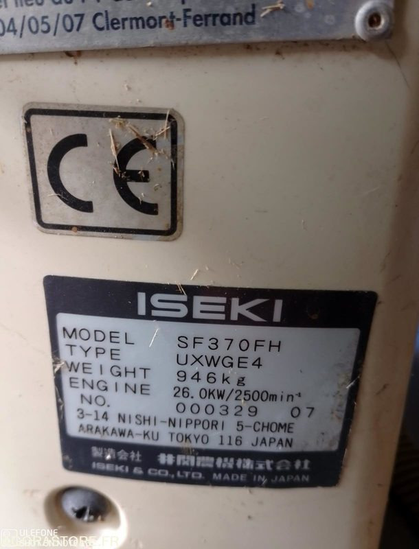 Tondeuse Iseki SF 370 2008 4000h fonctionnel - Газонокосилка: фото 4 Tondeuse Iseki SF 370 2008 4000h fonctionnel - Газонокосилка: фото 4