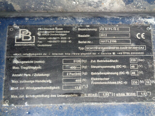 Diversen S171-16 PB S171-16 - Ножничный подъемник: фото 5 Diversen S171-16 PB S171-16 - Ножничный подъемник: фото 5