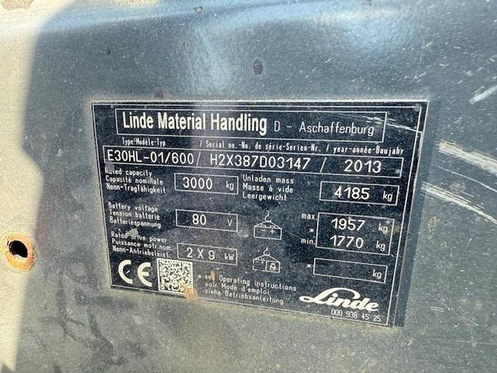 Электропогрузчик Linde E30 HL – 01/600: фото 8