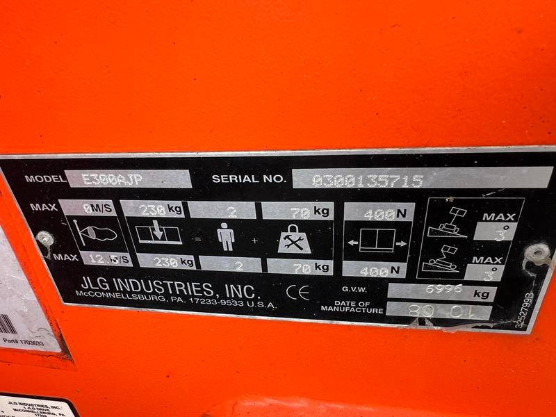 Коленчатый подъемник JLG E300 AJP elektro 11m (1735) NEW BATTERIES: фото 11