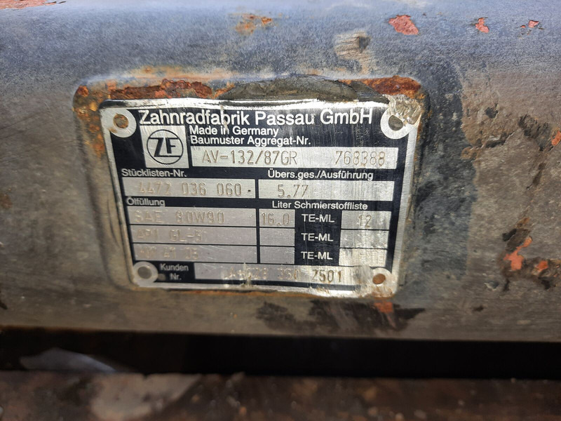 Volvo шестерни бортовой передачи ZF в лизинг Volvo шестерни бортовой передачи ZF: фото 11