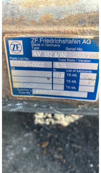 Volvo шестерни бортовой передачи ZF в лизинг Volvo шестерни бортовой передачи ZF: фото 14
