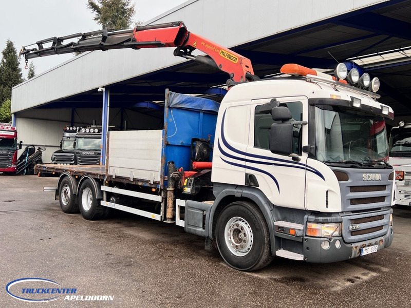 Scania P310 Palfinger PK26002 (2013!), Manuel, Steering axle - Грузовик бортовой/ Платформа, Автоманипулятор: фото 1 Scania P310 Palfinger PK26002 (2013!), Manuel, Steering axle - Грузовик бортовой/ Платформа, Автоманипулятор: фото 1
