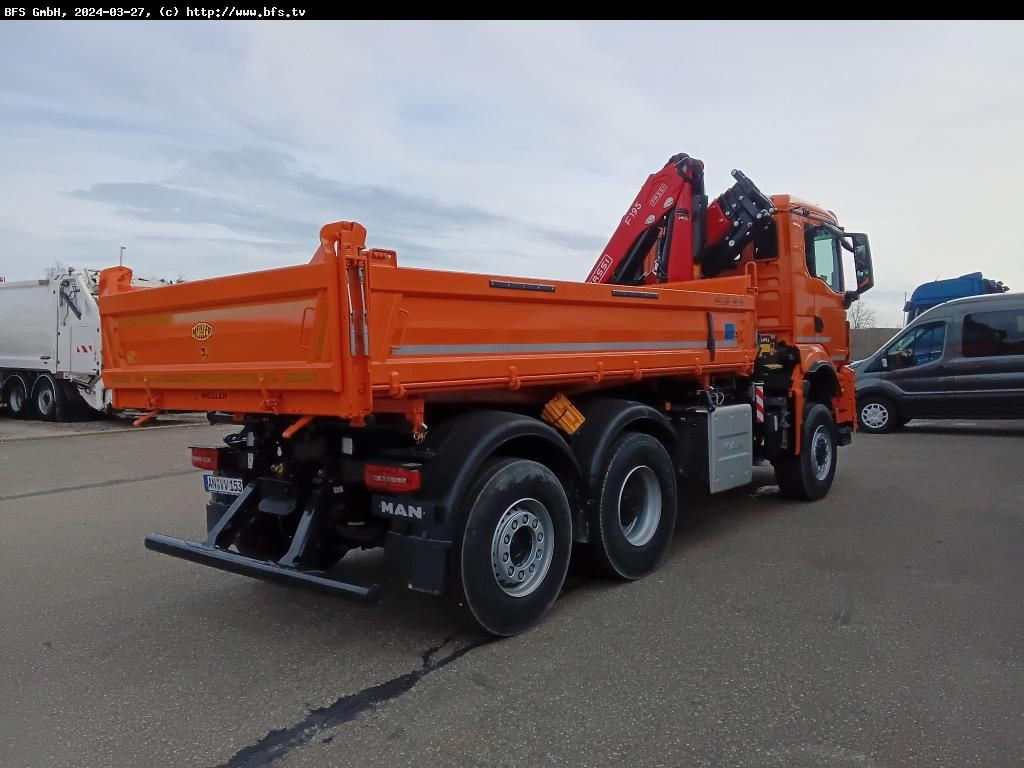 MAN TGS (TG3) 28.510 6x4-4 BL CH WiDi Fassi 15mt - Самосвал: фото 2 MAN TGS (TG3) 28.510 6x4-4 BL CH WiDi Fassi 15mt - Самосвал: фото 2