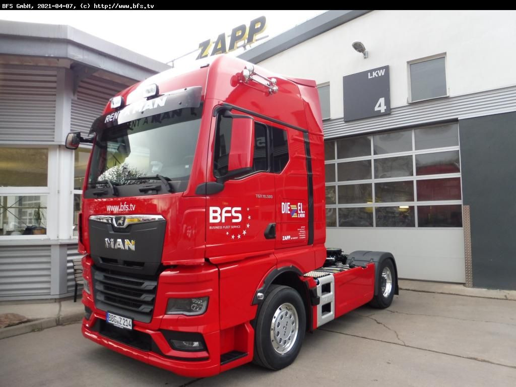 MAN TGX (TG3) 18.580 4x2 BL SA Kipphydraulik GX - Тягач: фото 1 MAN TGX (TG3) 18.580 4x2 BL SA Kipphydraulik GX - Тягач: фото 1