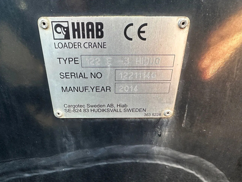 Полуприцеп бортовой/ Платформа Fruehauf MET HIAB 122E-3 REMOTE CONTROLE, 2014: фото 13