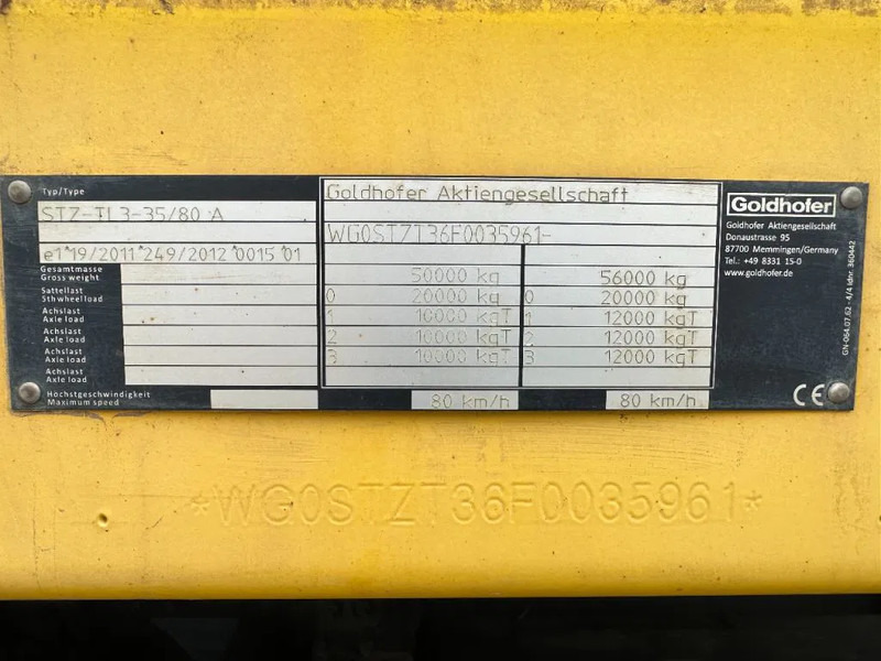 Низкорамный полуприцеп Goldhofer 3 AS GESTUURD REMOTE CONTROLE 1,2 M EXTENDABLE: фото 15