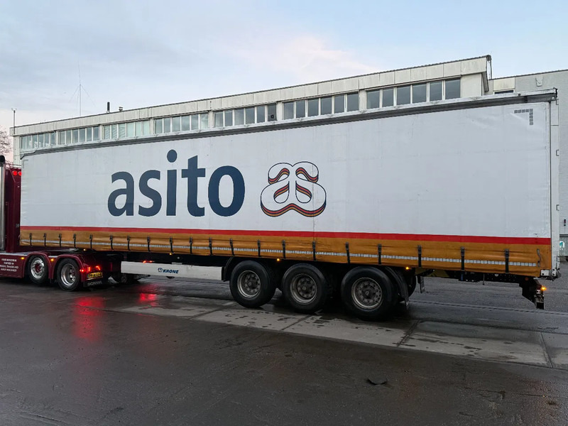 Krone WITH ALUMINIUM SIDEBOARDS, BPW AXLES, SLIDING ROOF - Тентованный полуприцеп: фото 4 Krone WITH ALUMINIUM SIDEBOARDS, BPW AXLES, SLIDING ROOF - Тентованный полуприцеп: фото 4