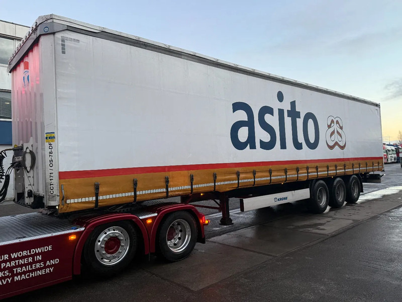 Krone WITH ALUMINIUM SIDEBOARDS, BPW AXLES, SLIDING ROOF - Тентованный полуприцеп: фото 1 Krone WITH ALUMINIUM SIDEBOARDS, BPW AXLES, SLIDING ROOF - Тентованный полуприцеп: фото 1