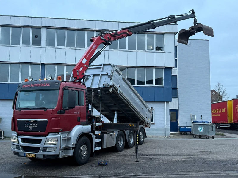 MAN TGS 35.480 8X4 + HMF 2420-K3 REMOTE + TIPPER - Самосвал, Автоманипулятор: фото 1 MAN TGS 35.480 8X4 + HMF 2420-K3 REMOTE + TIPPER - Самосвал, Автоманипулятор: фото 1