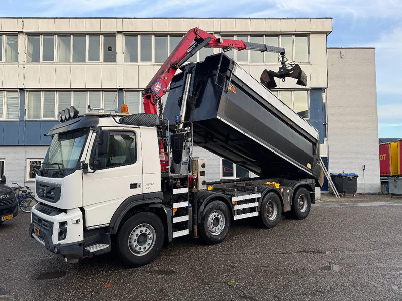 Volvo FMX 420 8X4 HMF 1643Z2 + REMOTE CONTROL + HYVA KIPPER - Самосвал, Автоманипулятор: фото 1 Volvo FMX 420 8X4 HMF 1643Z2 + REMOTE CONTROL + HYVA KIPPER - Самосвал, Автоманипулятор: фото 1